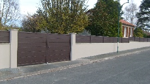 Portail et clôture assortie